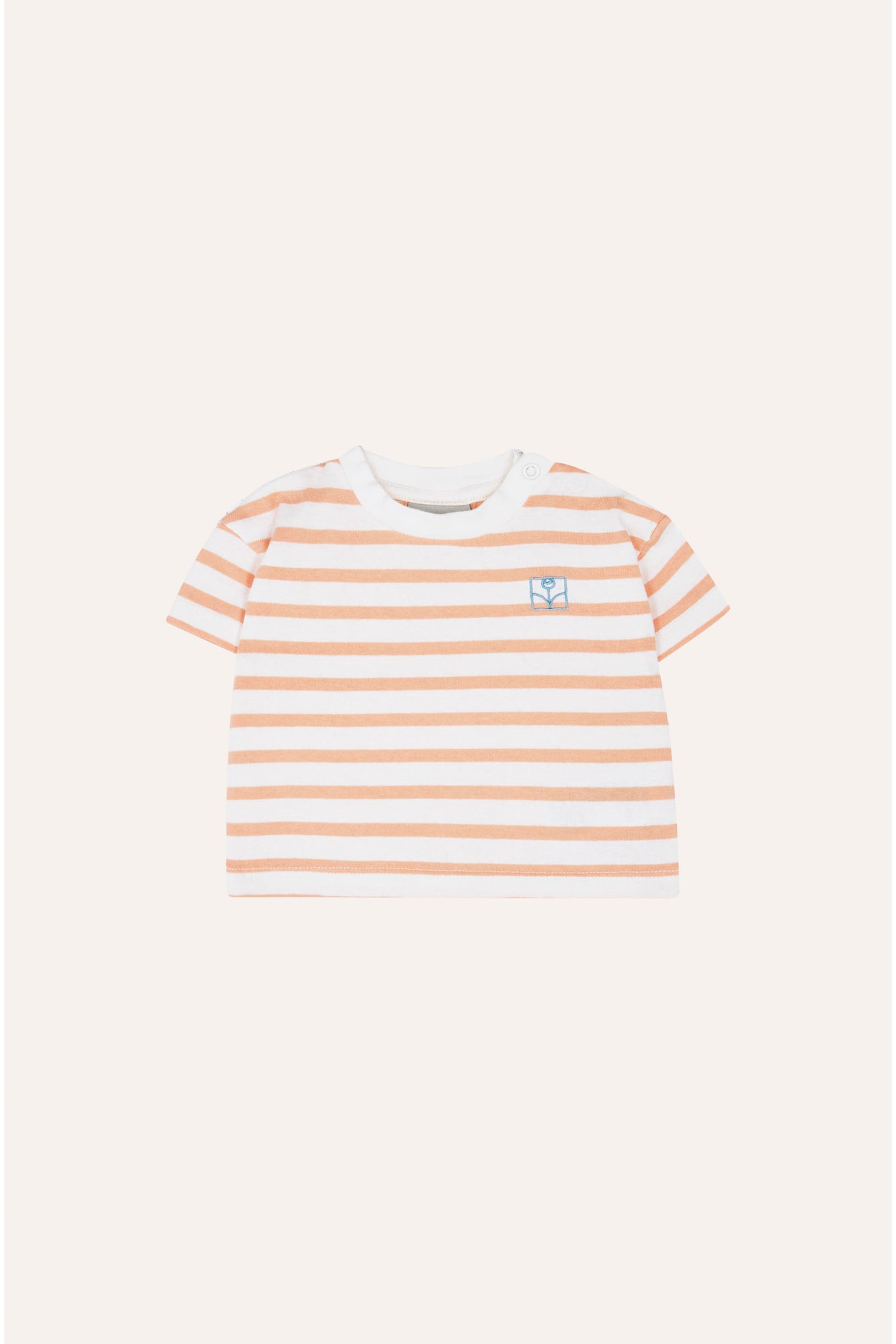 Orange Striped Kids T-Shirt