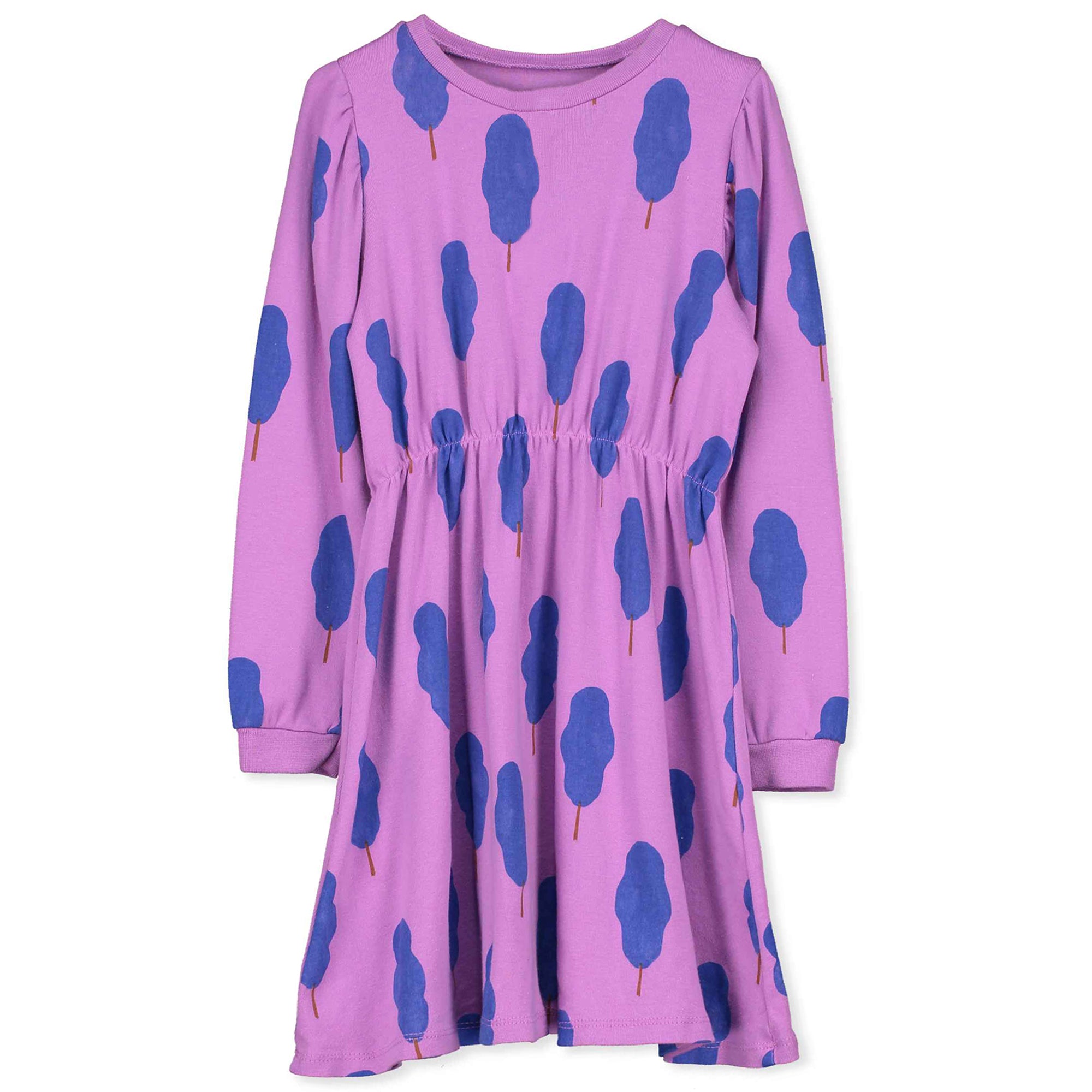 TREES MULBERRY PUFFED SLEEVE DRESS