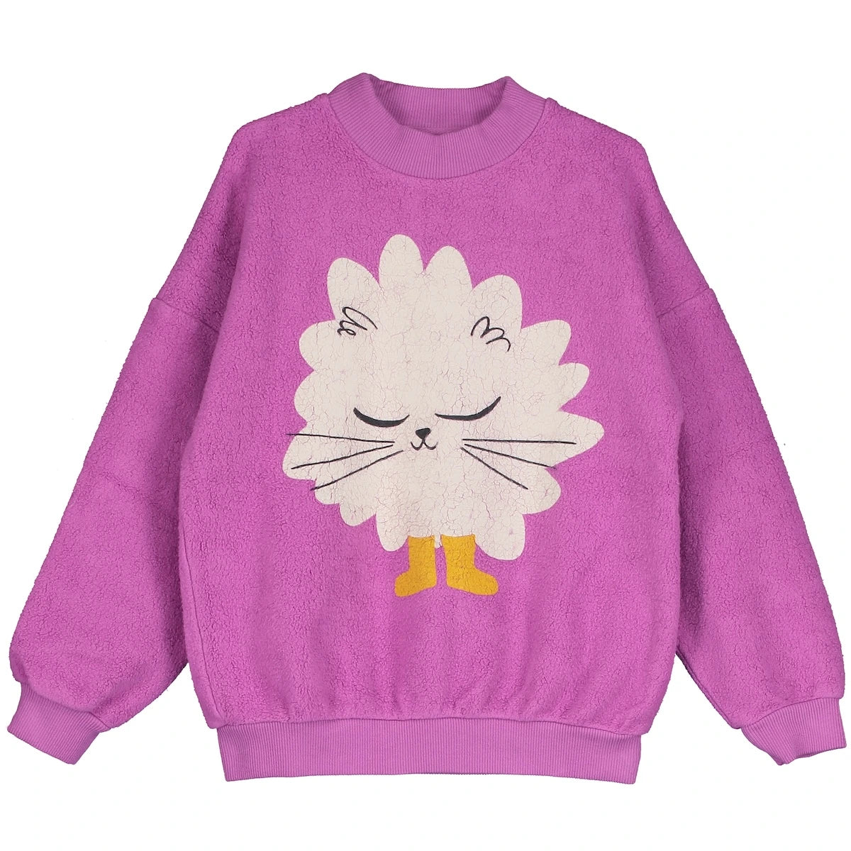 Kitten Orchid Teddy Sweatshirt