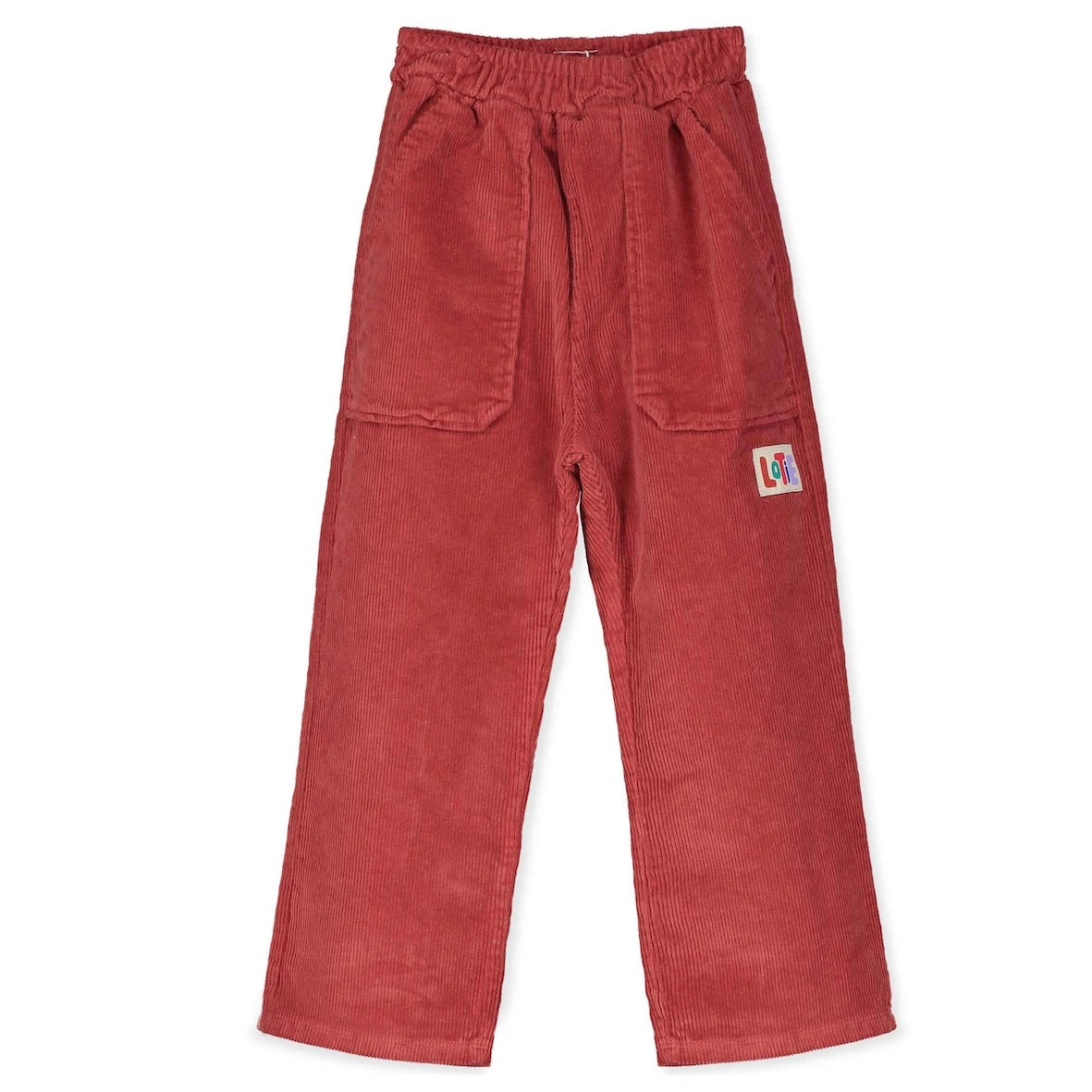Corduroy Wide Trousers - Tile