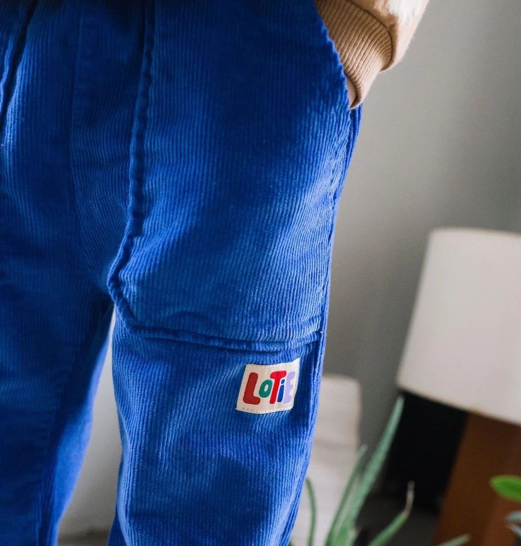 Corduroy Ink Blue Casual Trousers
