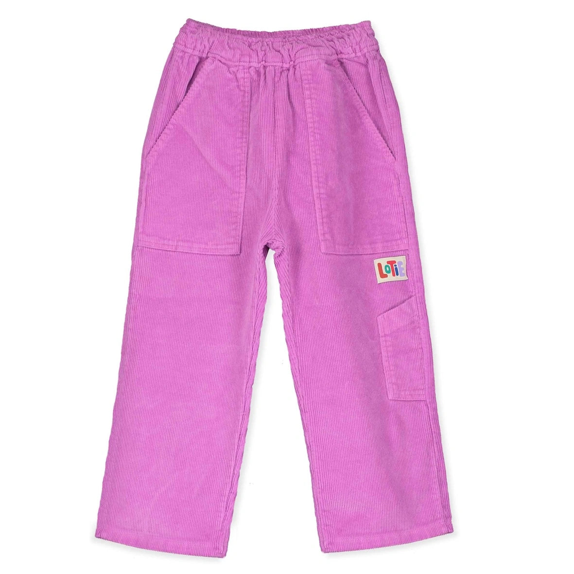Corduroy Wide Trousers - Fucsia