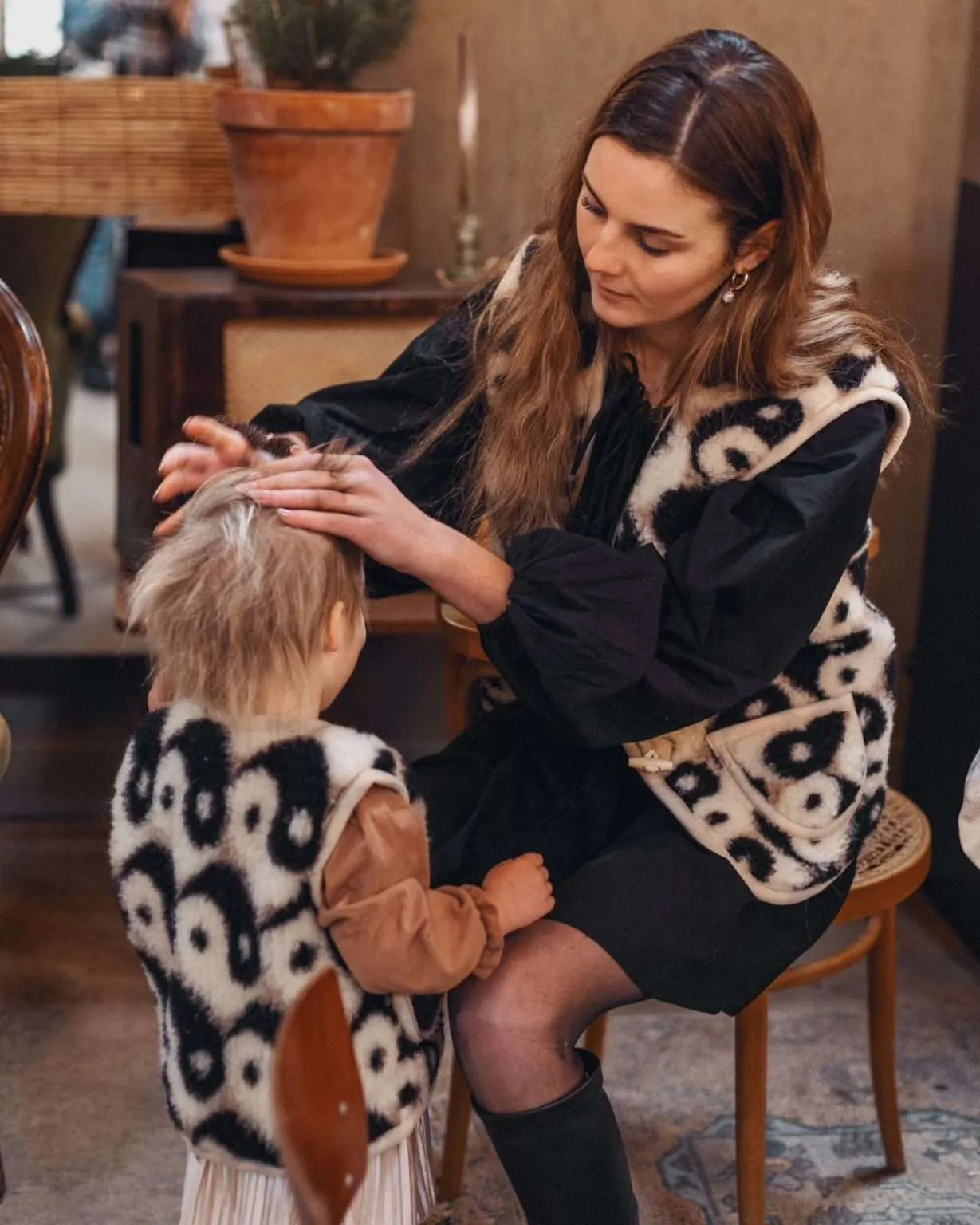 Wollweste - Yin Yang