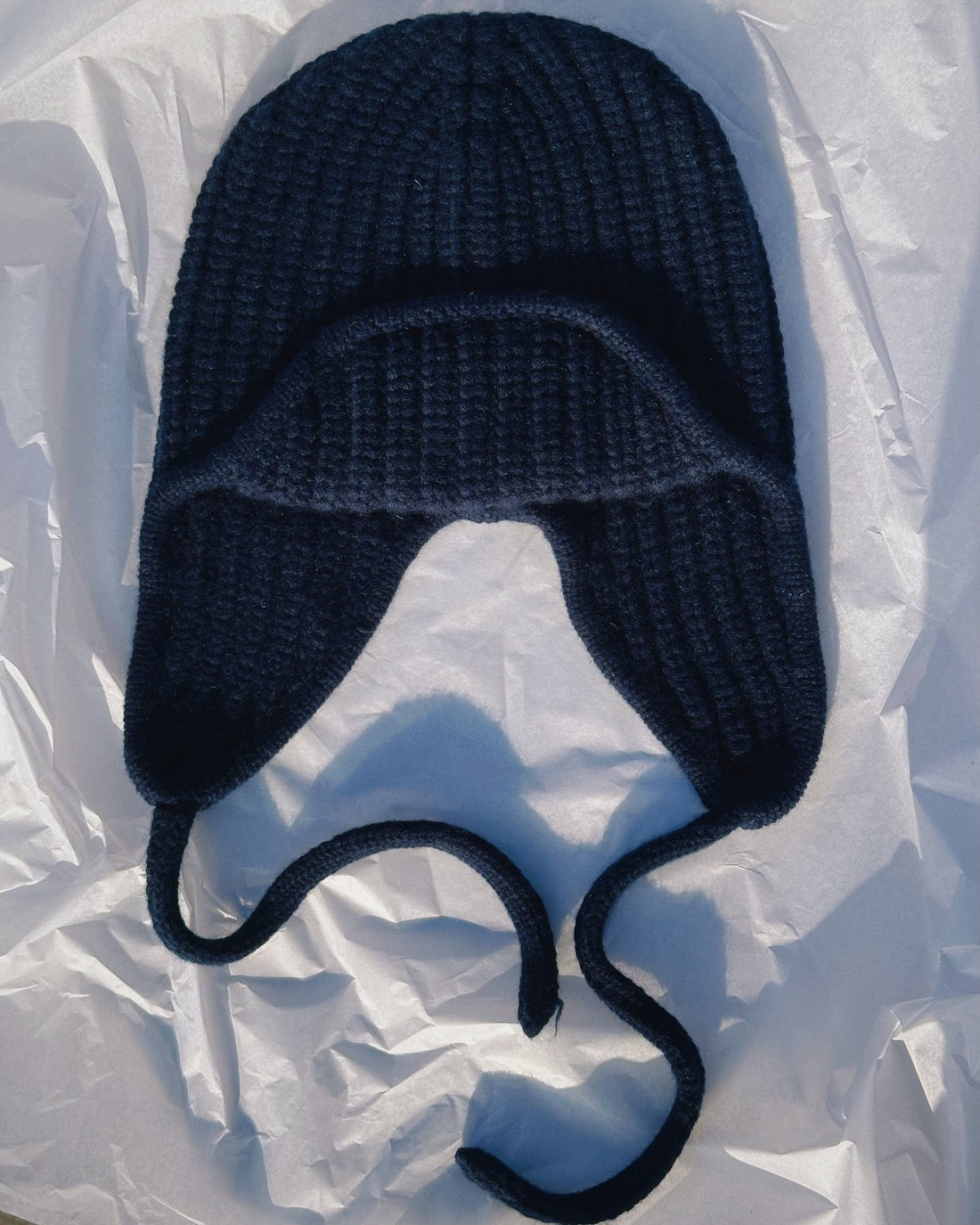 AVIATOR Mütze aus Kaschmir - Blau
