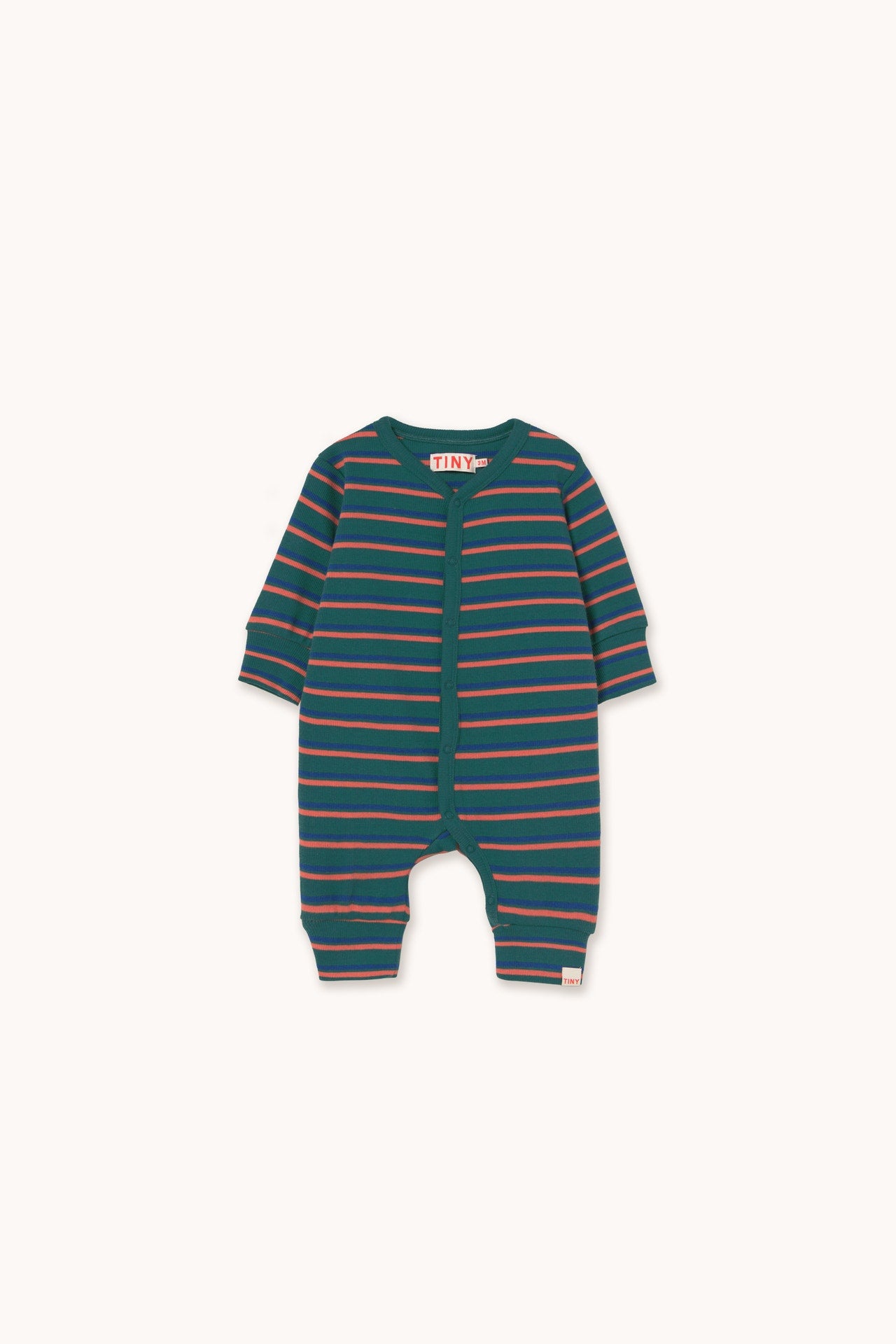 Duo Stripes Rib One-Piece dark green