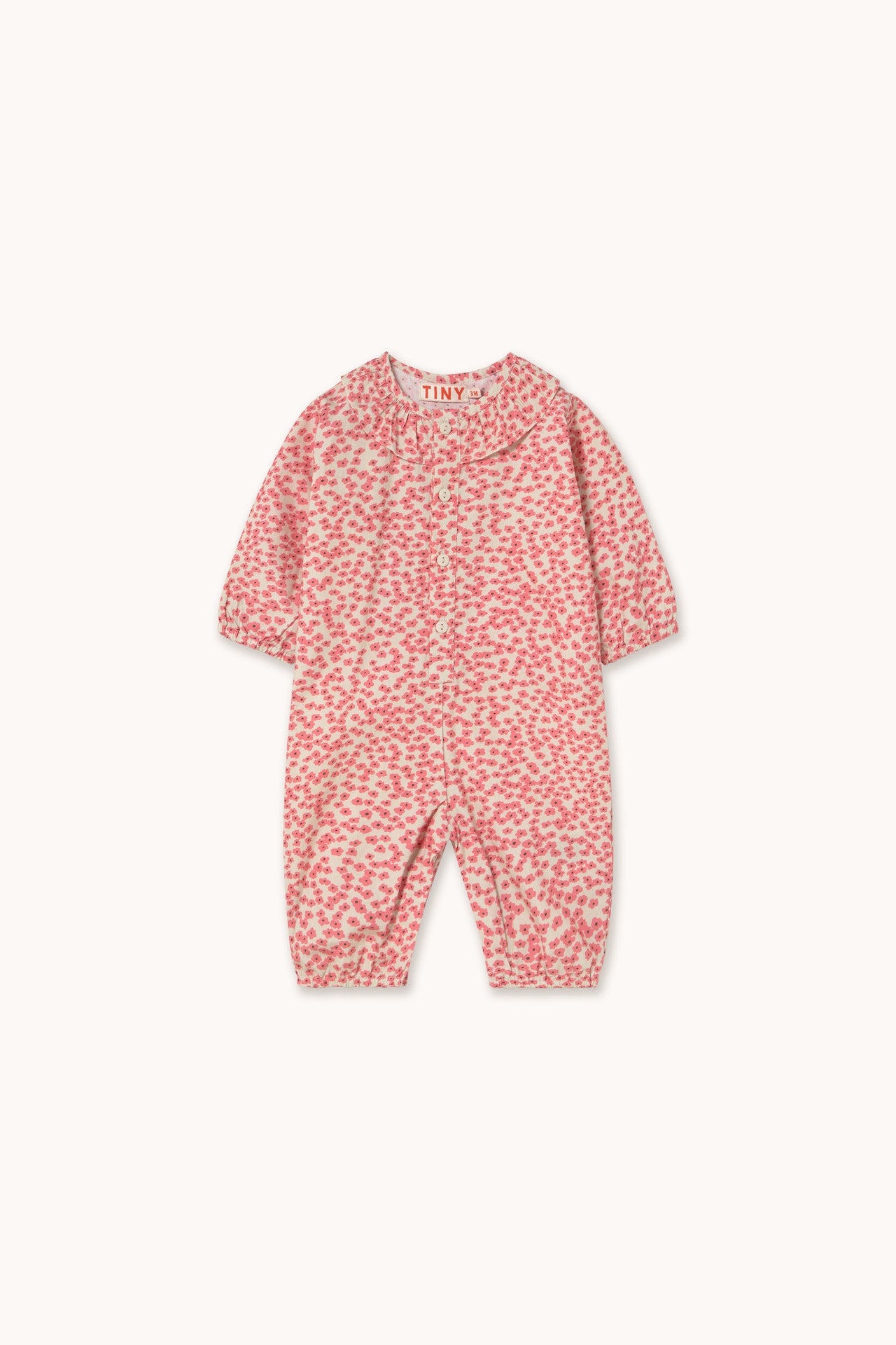 Small Flowers One-Piece Baby dark vanilla