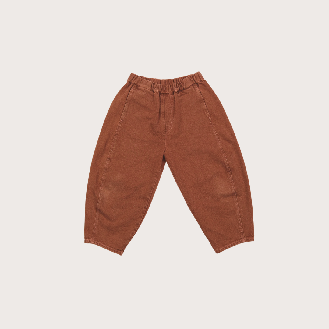 Manu Coral Overdyed Denim Hosen