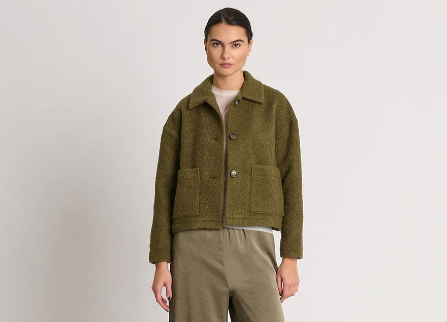 Collar Jacket - Green