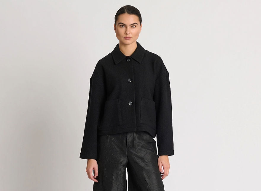 Collar Jacket - Black