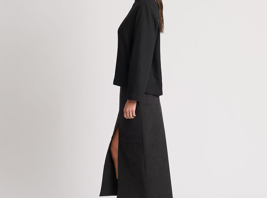 Boat-neck Jumper - Black