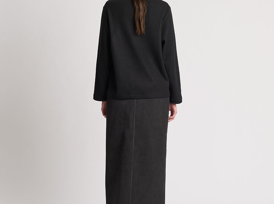 Boat-neck Jumper - Black