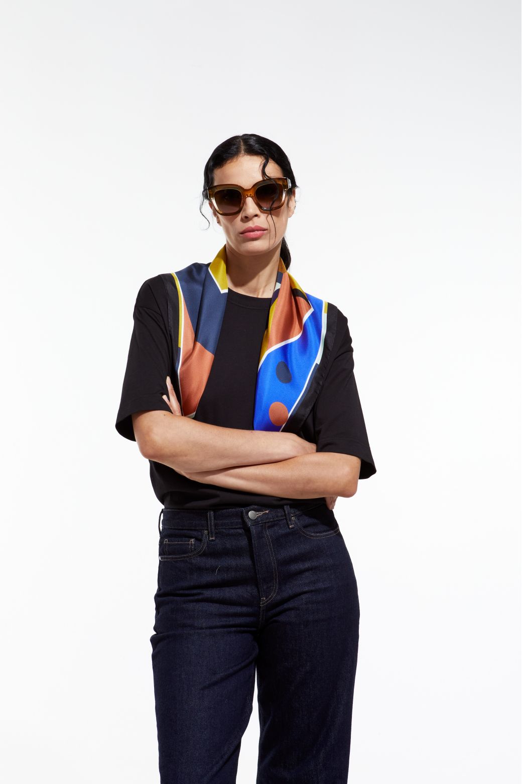 Foulard Ode - Bleu / Passion