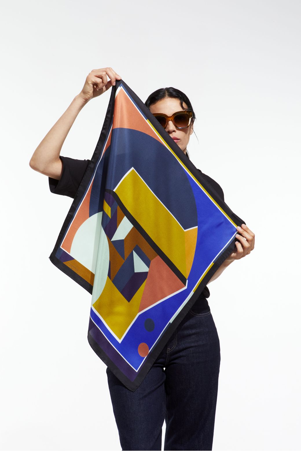 Foulard Ode - Bleu / Passion