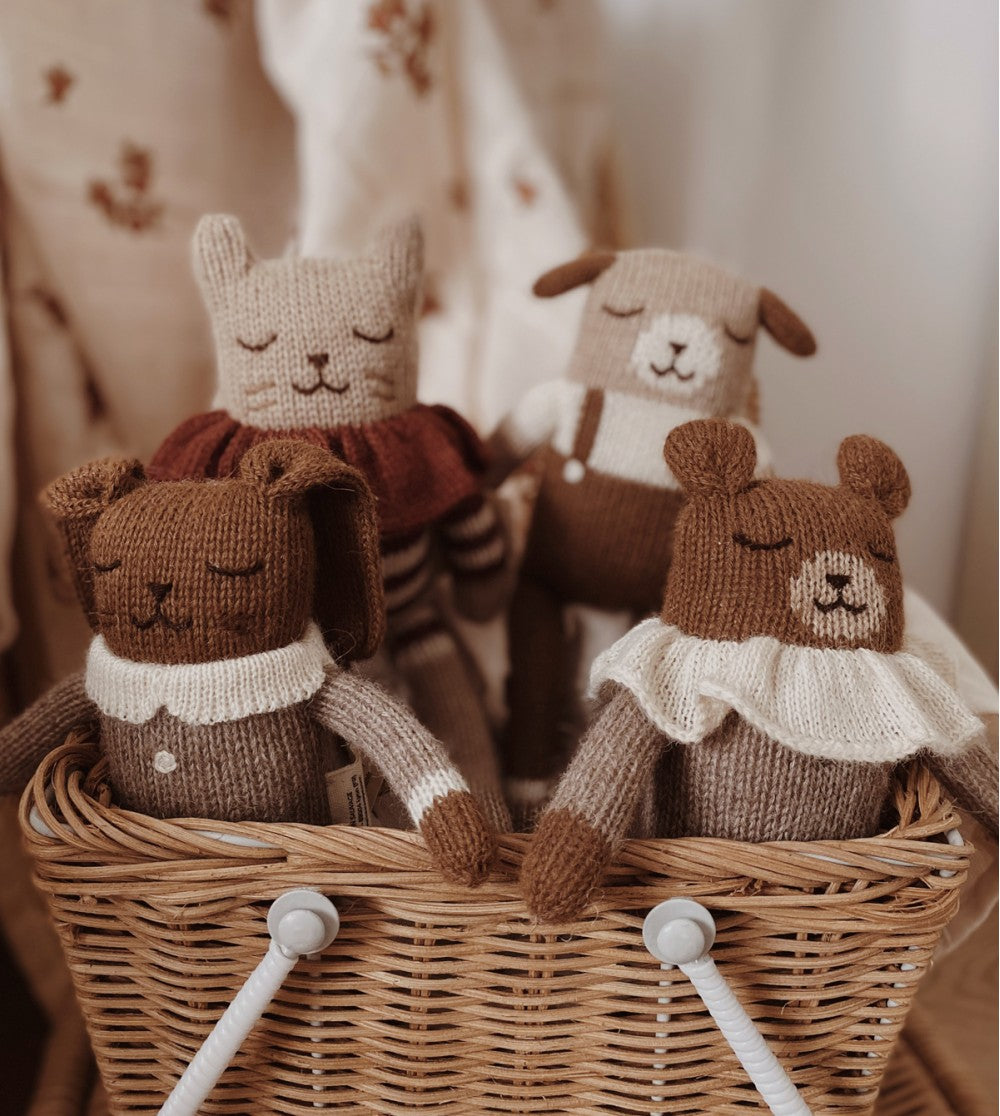 Kitten Knit Toy | Sienna Striped Romper