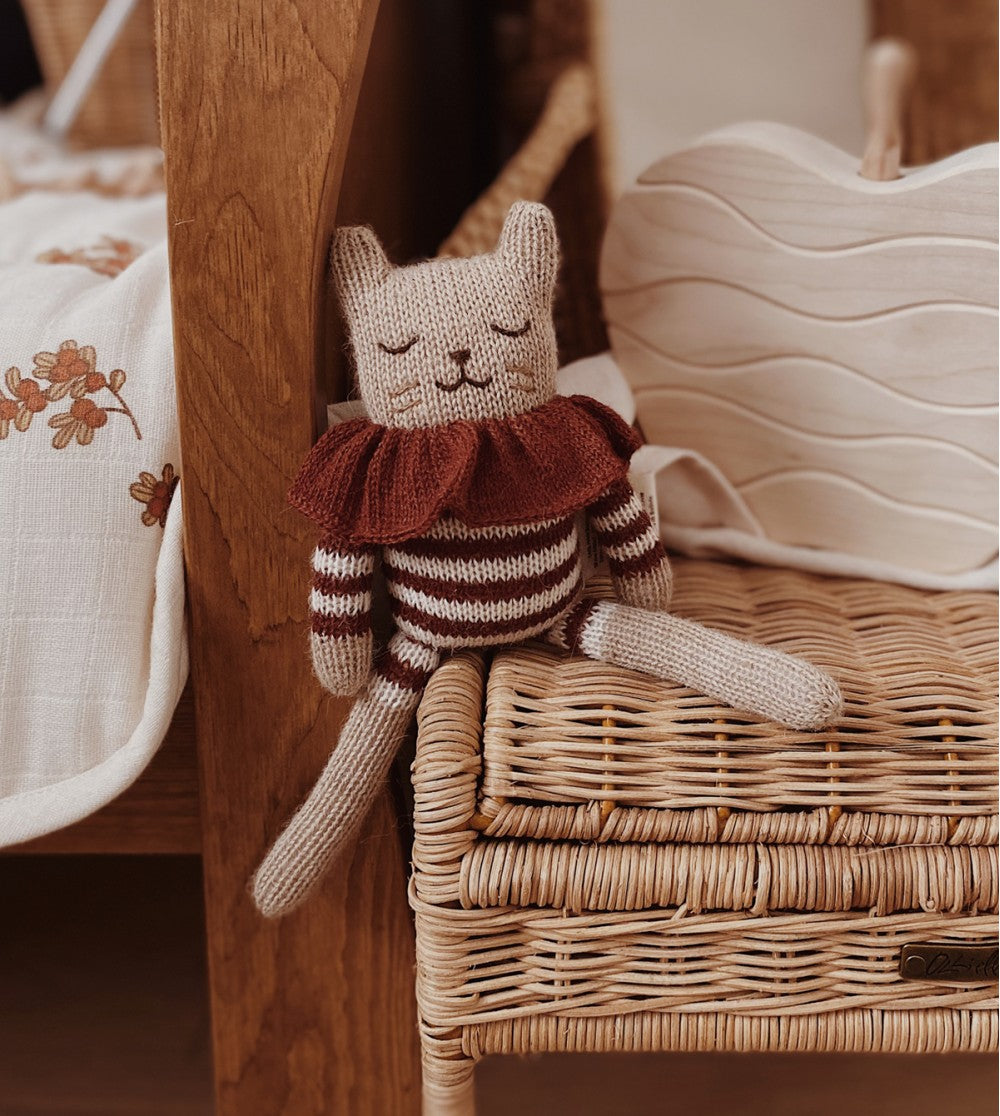 Kitten Knit Toy | Sienna Striped Romper