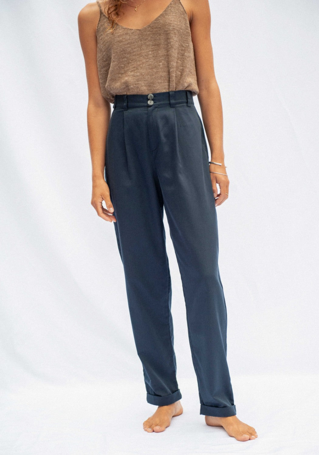 Duoro Trousers - Navy Blue