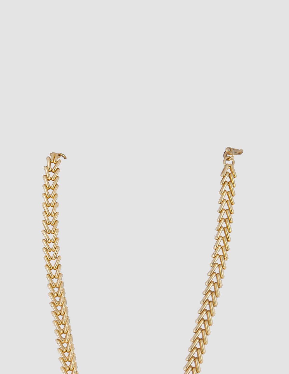 V necklace - gold