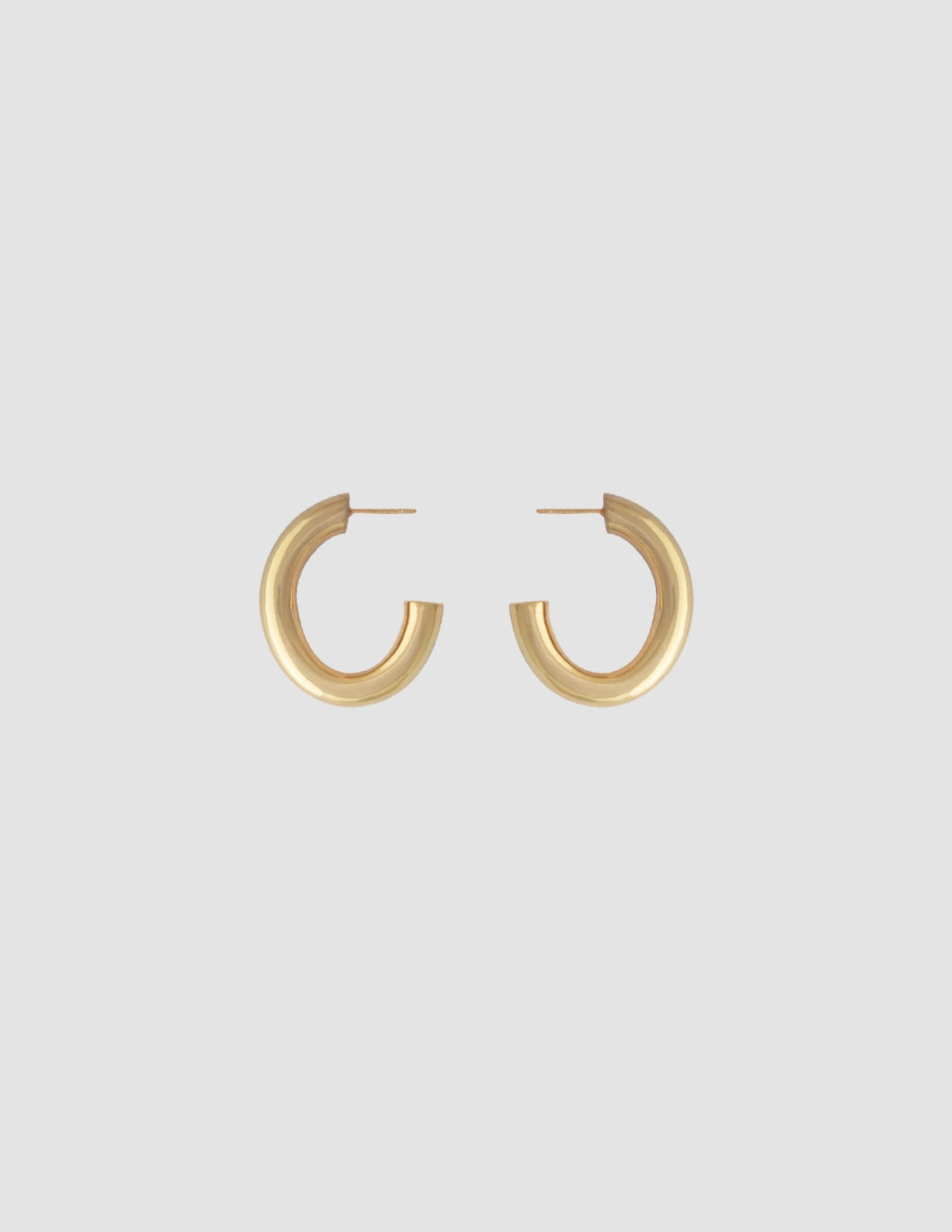 Oval bold hoops - gold