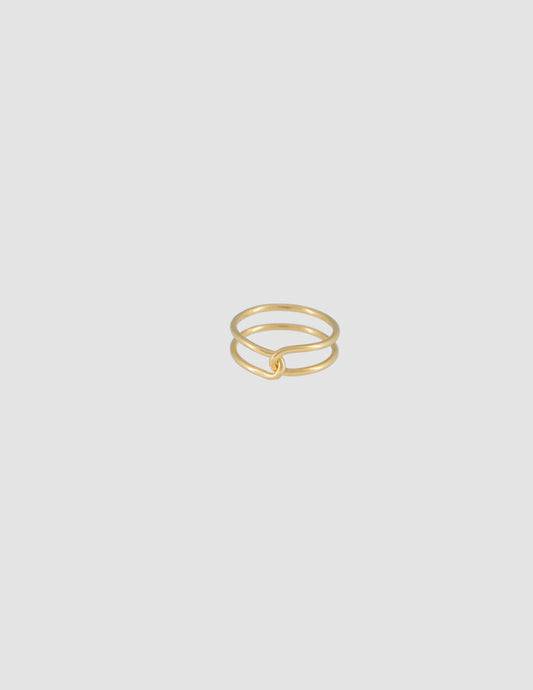 Loop ring thin - gold