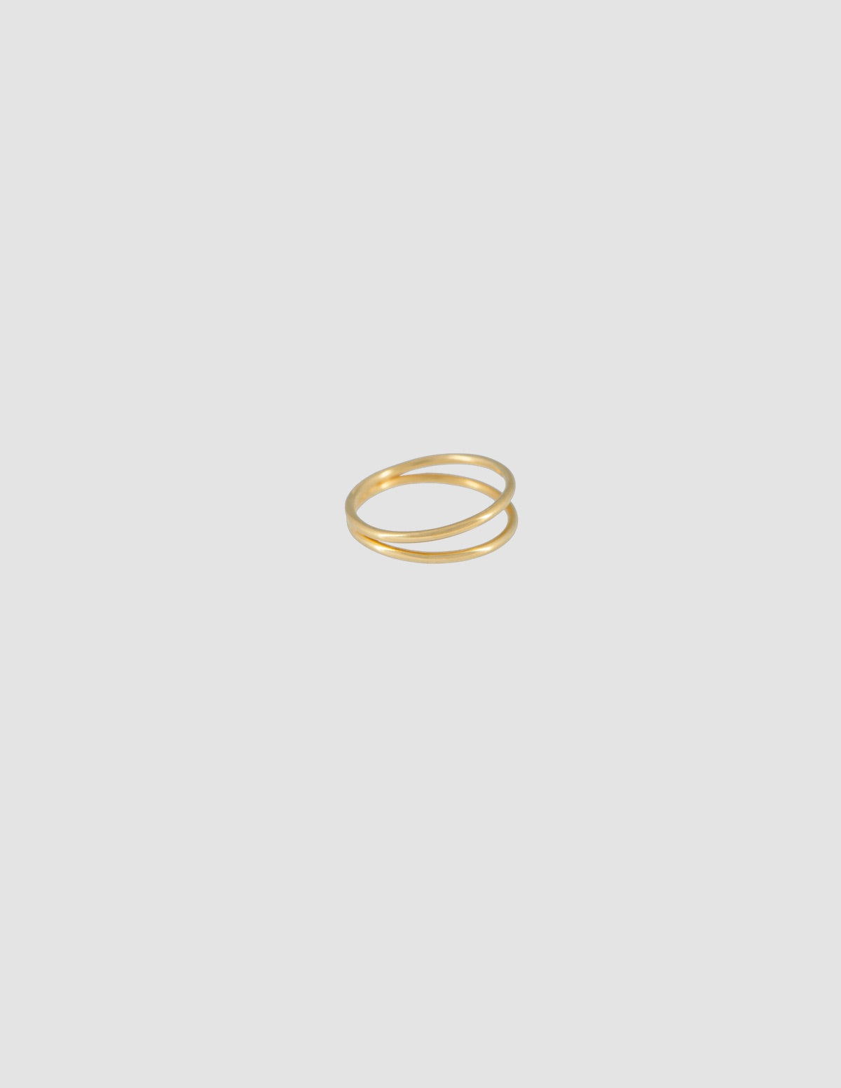 Simple ring double - gold