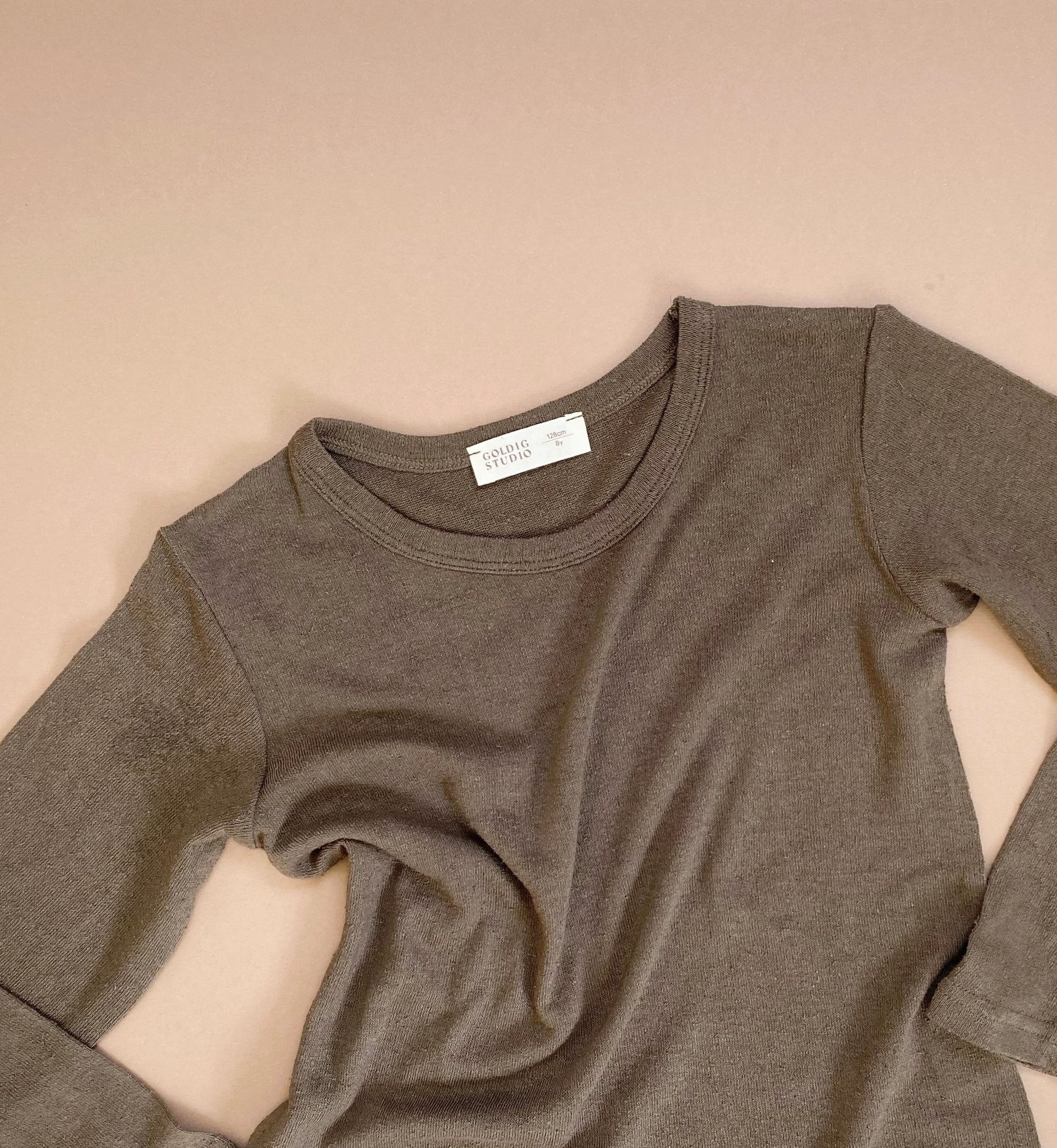 Longsleeve Top - Kids - Bourette Silk - Moss