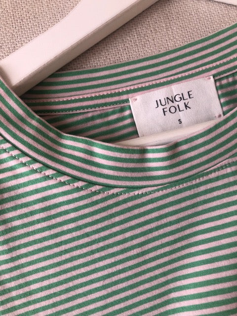 Luana Longsleeve Top - Green/Light Rose