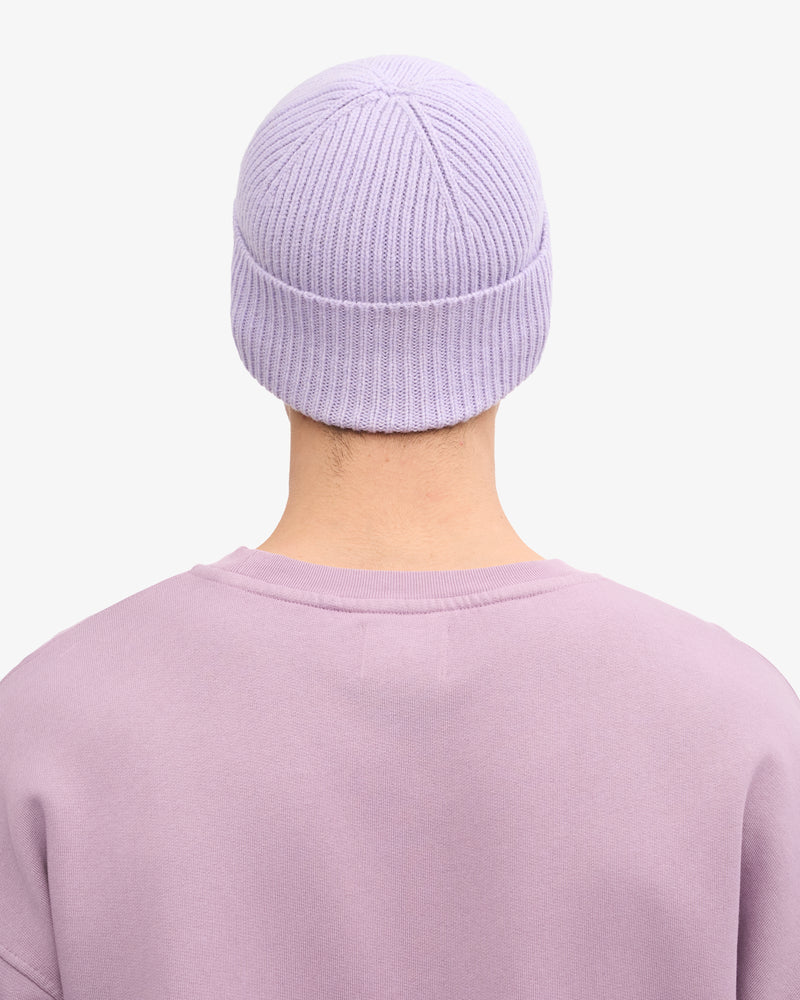 Merino Wool Beanie - Soft Lavender