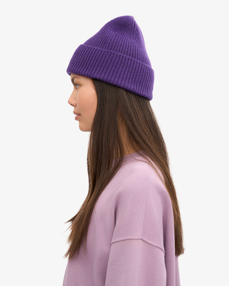 Merino Wool Beanie - Ultra Violet