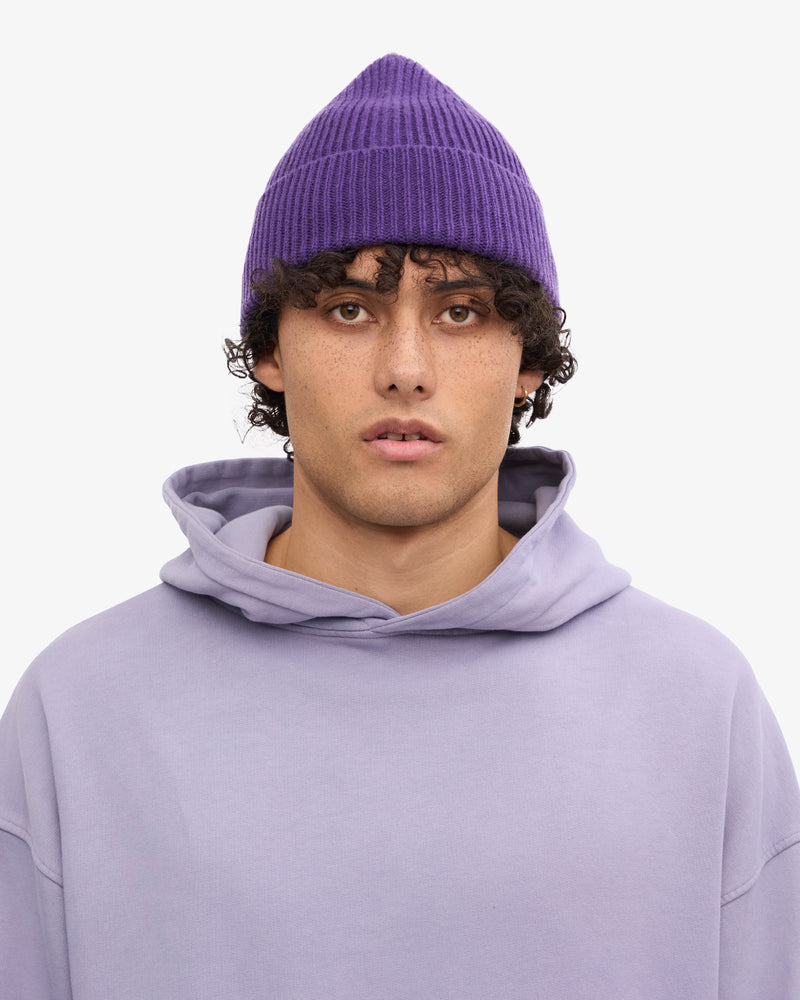 Merino Wool Beanie - Ultra Violet