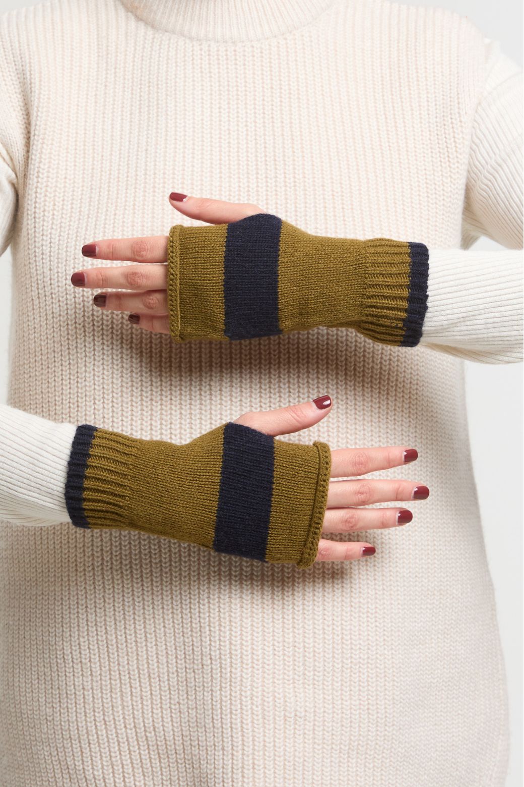 Viggo Mittens - Navy Kaki