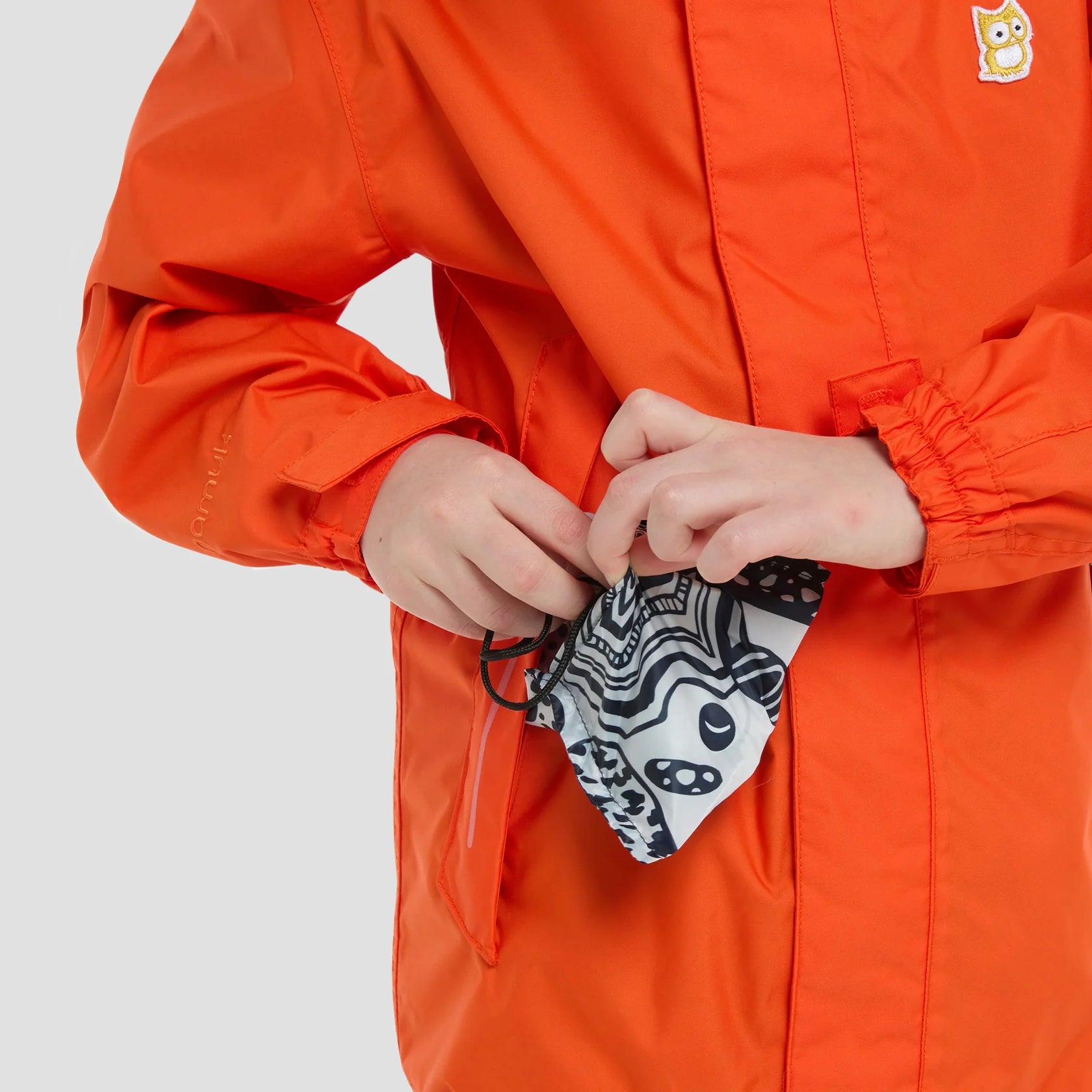 Chip Rain Jacket "Livingwall" – red orange