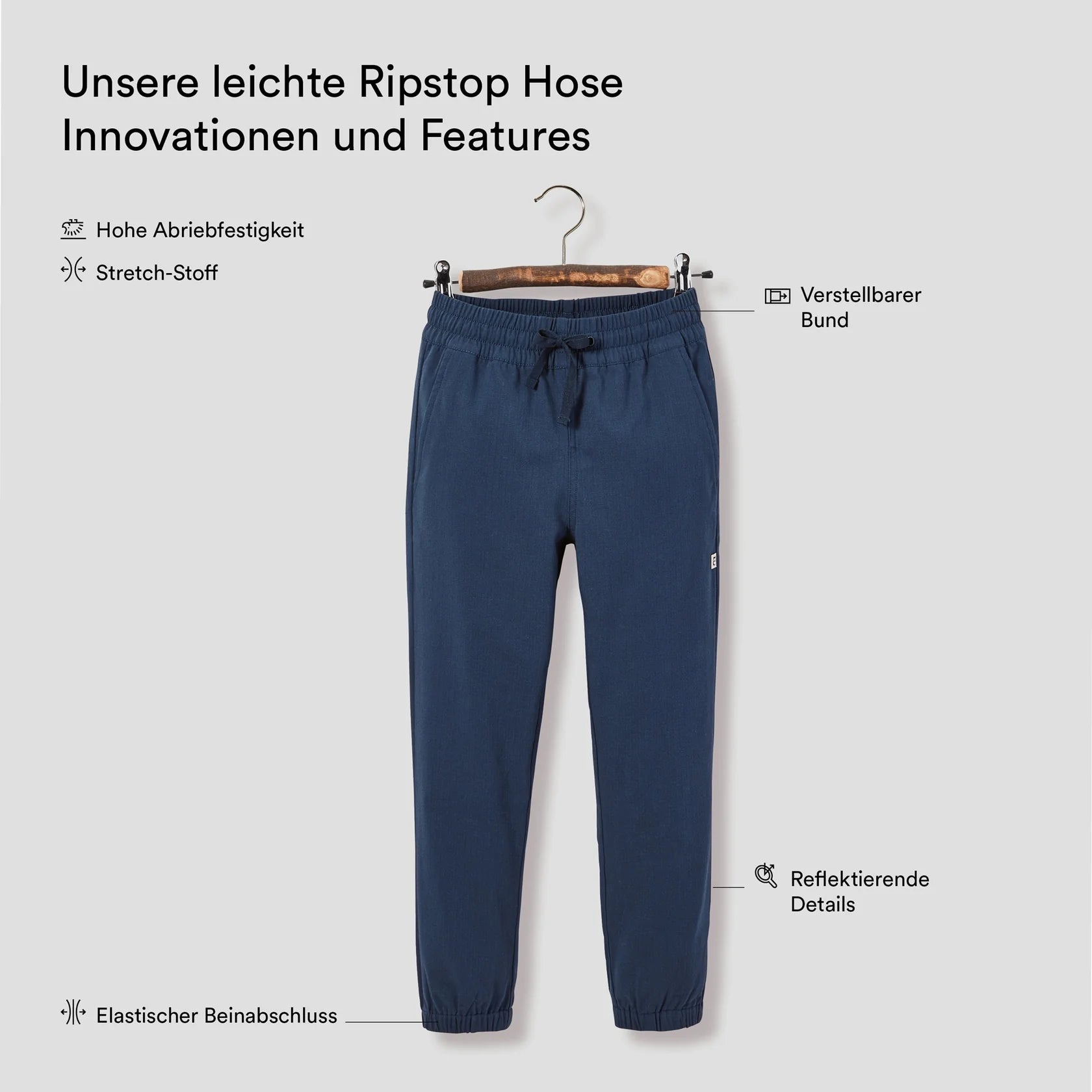 Dash leichte Ripstop Hose – True Navy