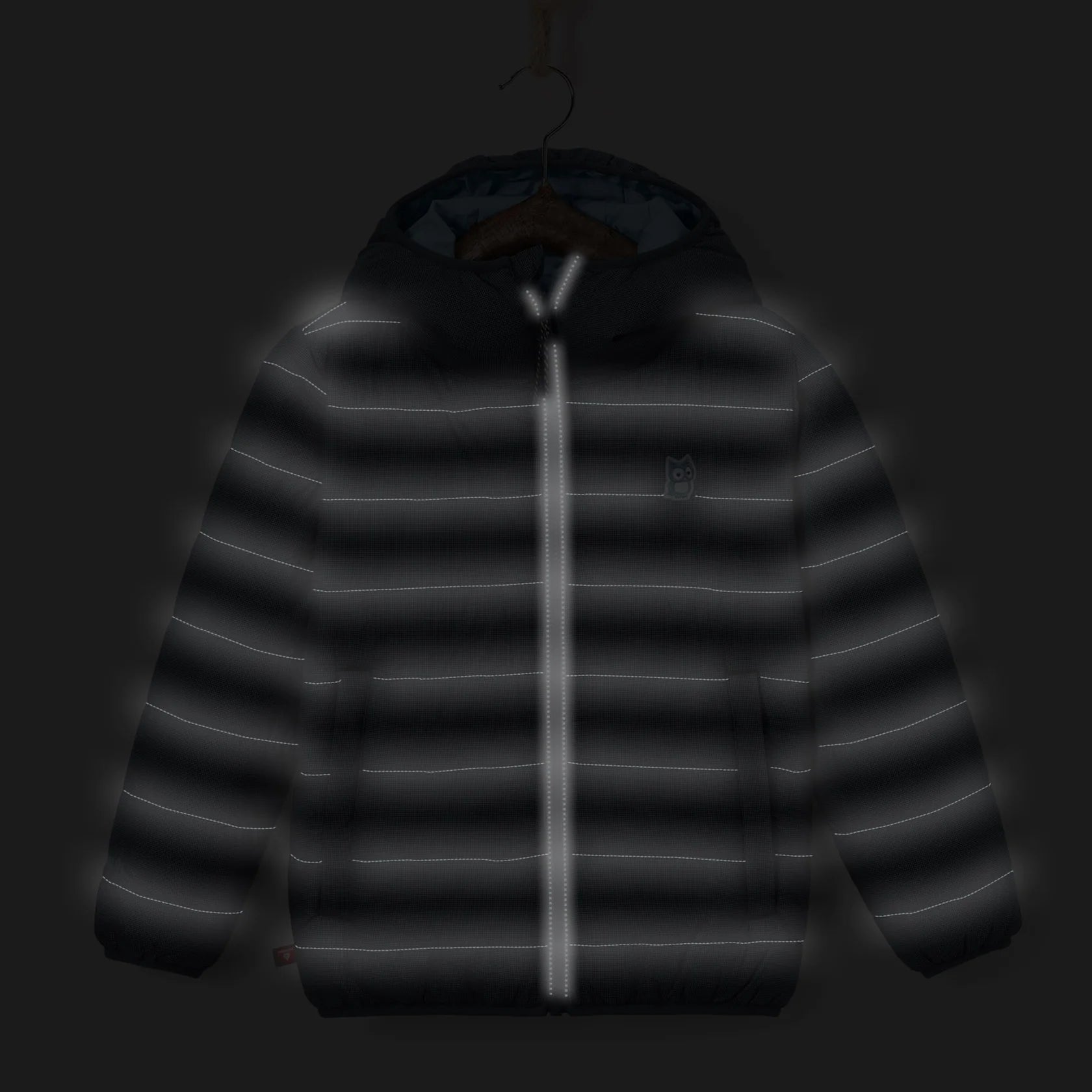 Glow reversible primaloft jacket underground – true navy / bluebalu