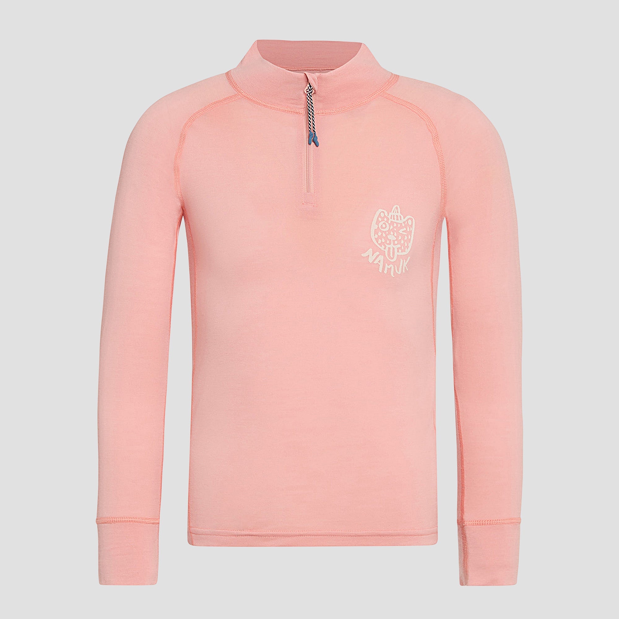 Honu Merino Half-Zip Longsleeve Rascal - Sunset Rose