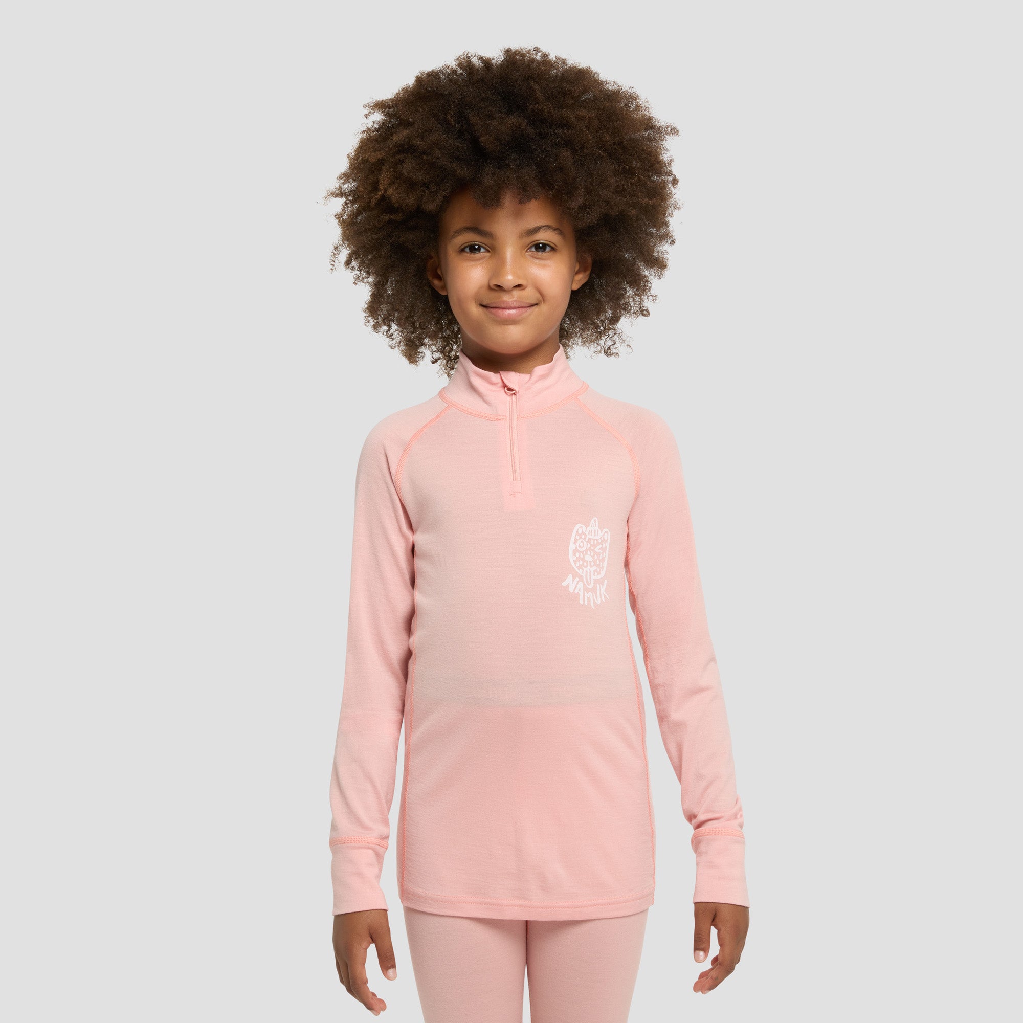 Honu Merino Half-Zip Longsleeve Rascal - Sunset Rose