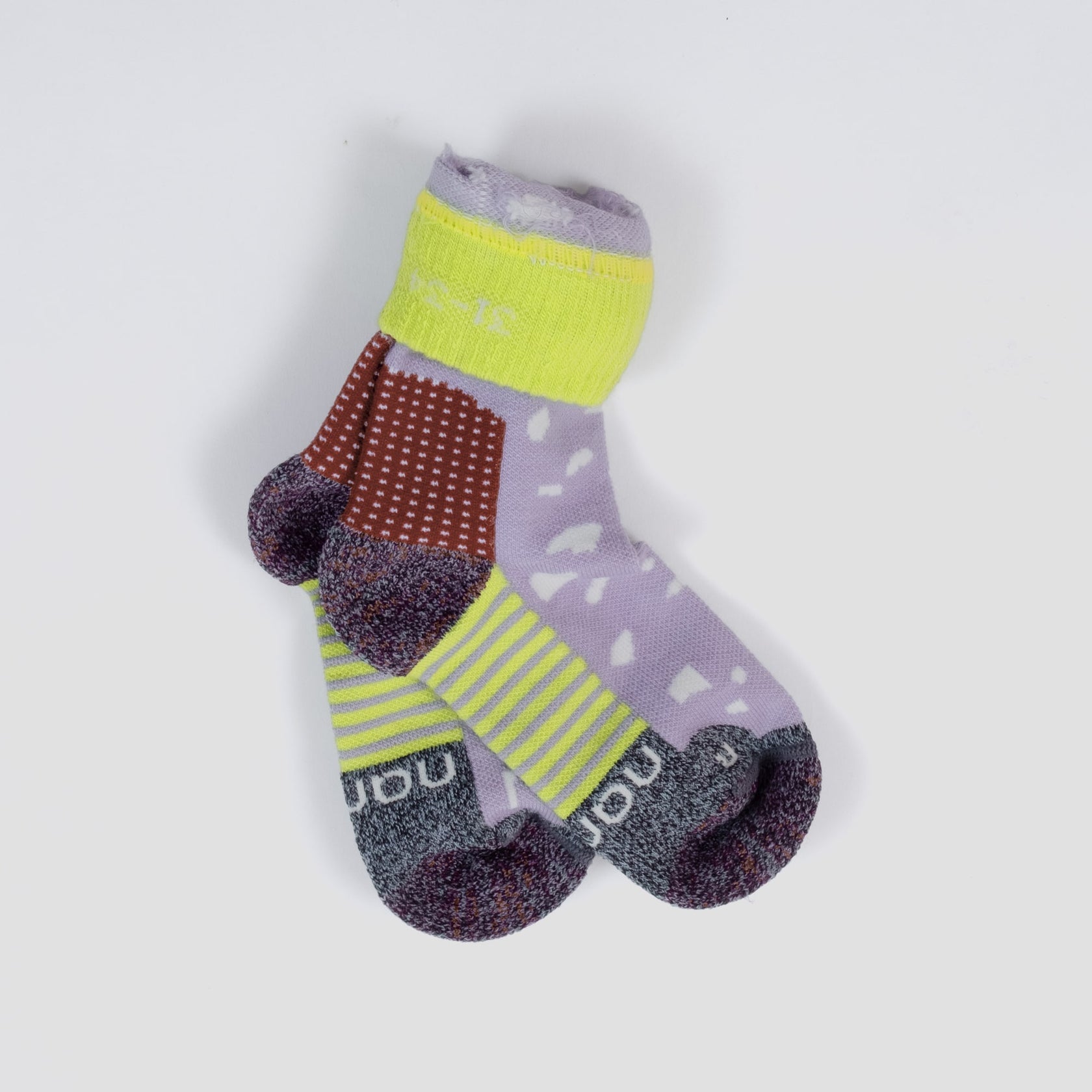 Peak Merino Wandersocken Lilac / Lime