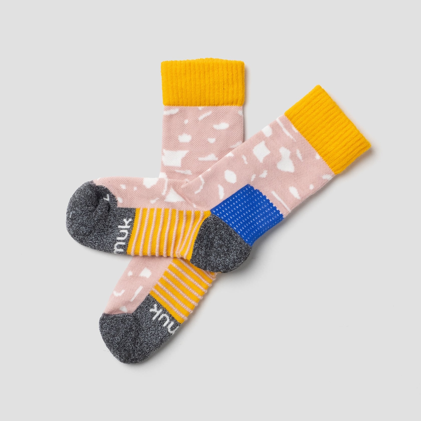 Peak Merino Wandersocken Sunset Rose / Sunflower Yellow