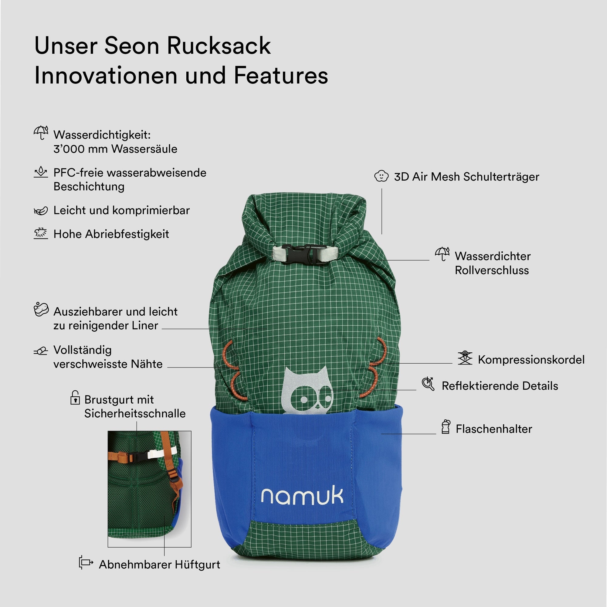 Seon Rucksack 6L Mountain Green