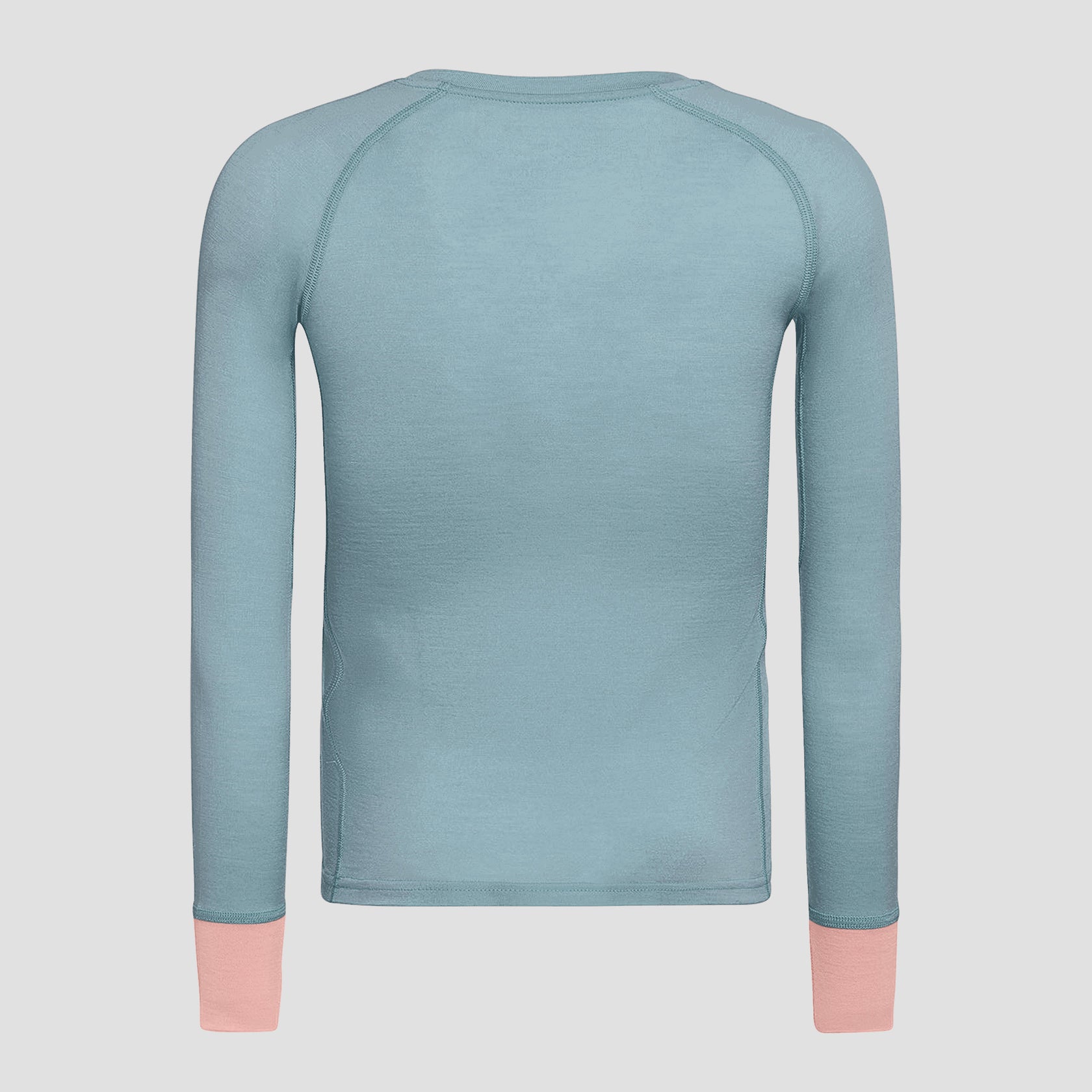 Uil Merino Longsleeve Elo - Ice Blue / Sunset Rose