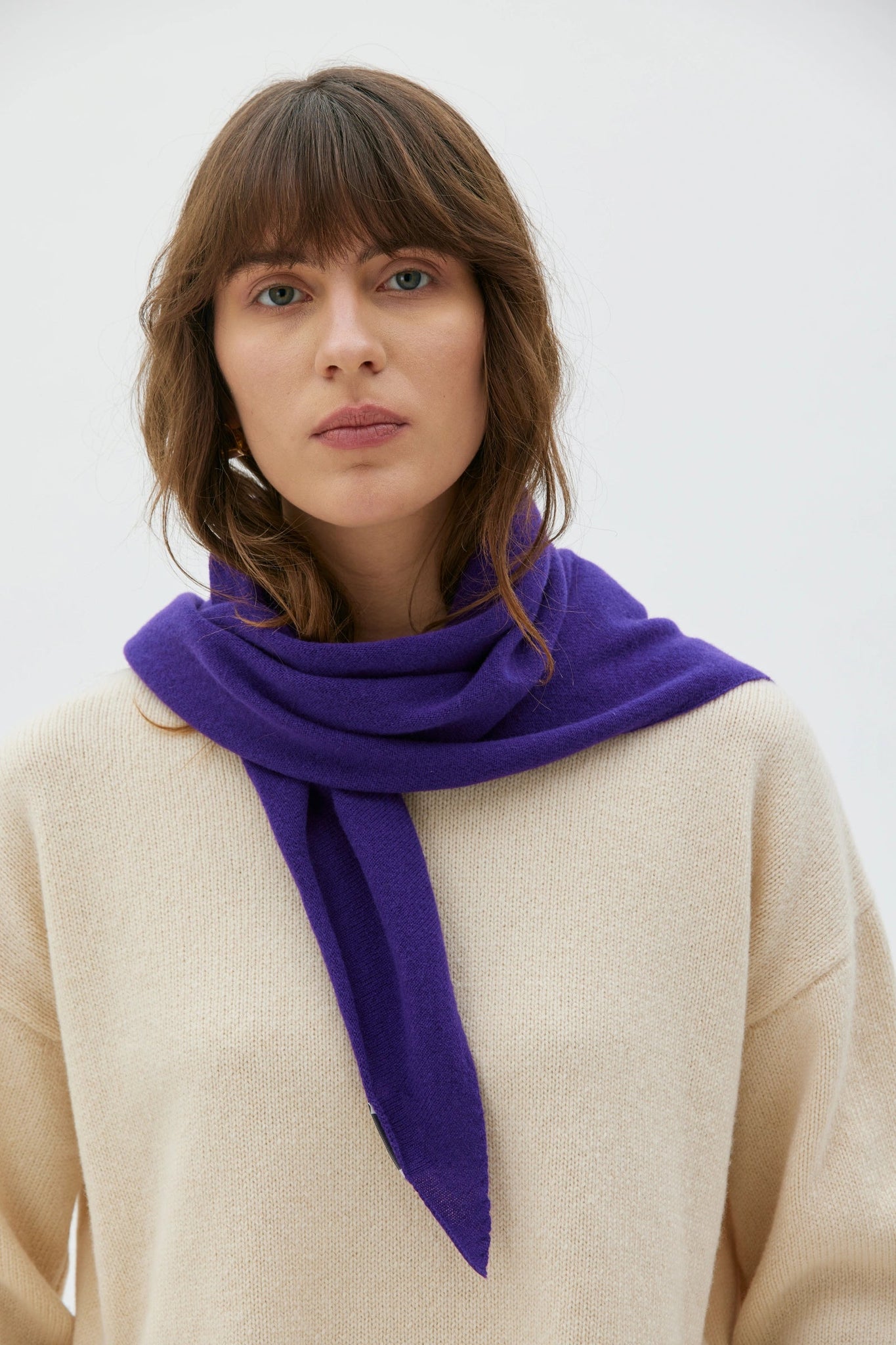 Nico Fine Wool Scarf - Lilac