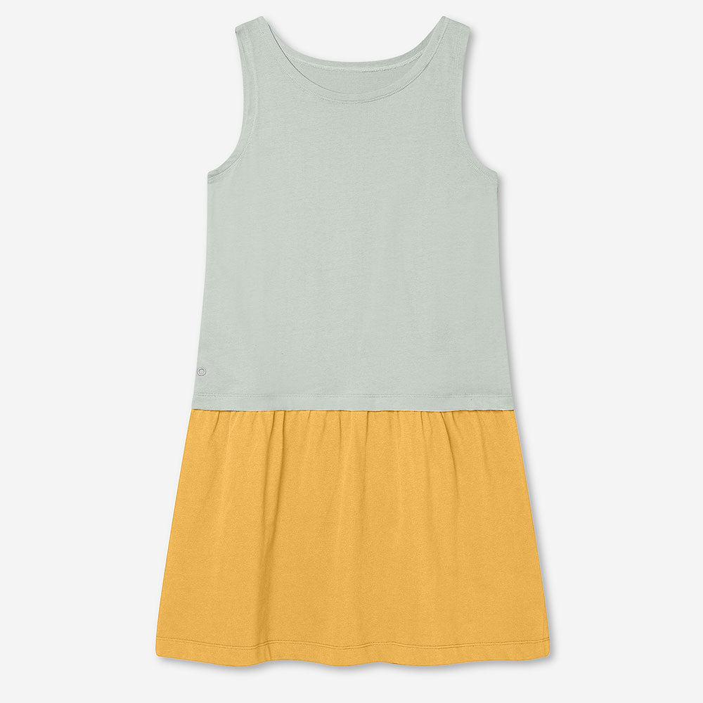 The Cool Tank Dress Aqua Grey / Honey Gold