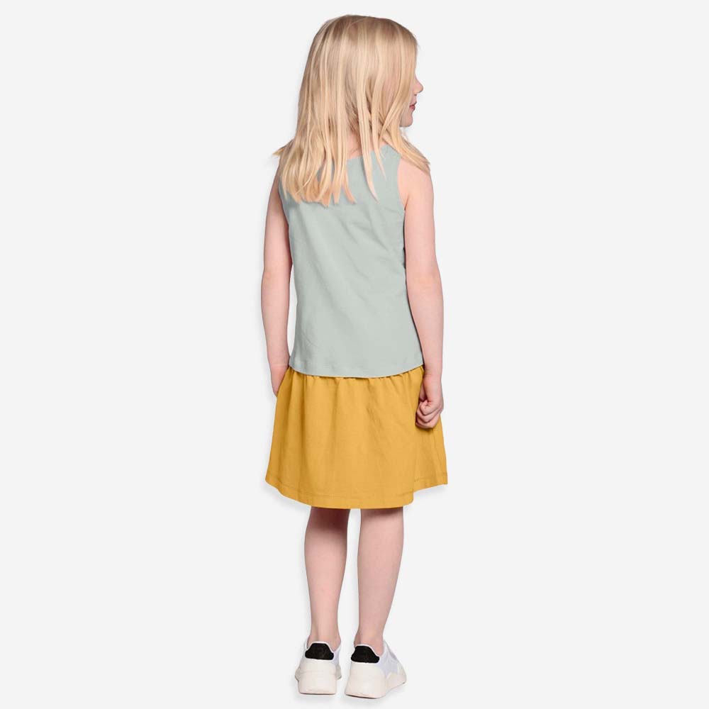 The Cool Tank Dress Aqua Grey / Honey Gold