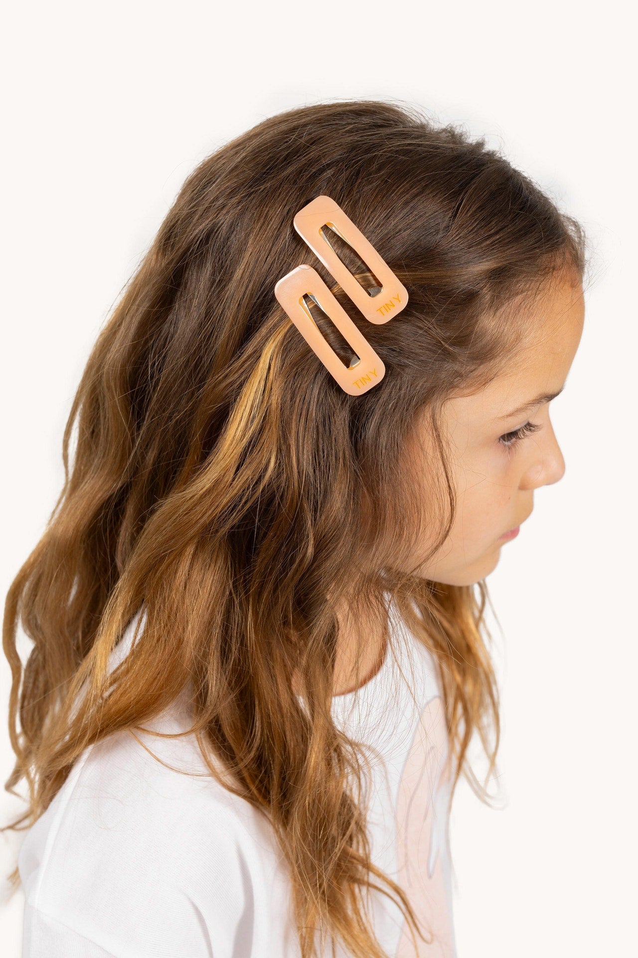 Tiny Hairclip Set Papaya