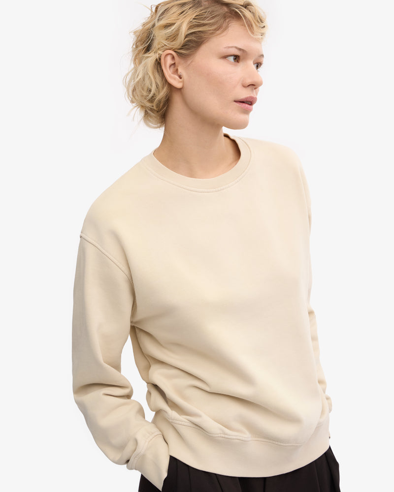 Women Classic Organic Crew - Ivory White